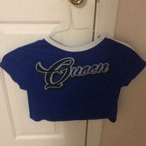 Blue Crop Top